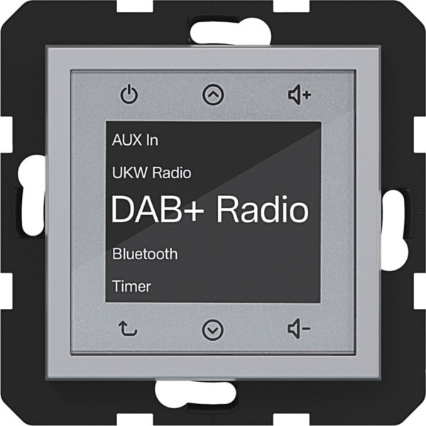 HAGER - A.x/C.x Radio Touch UP DAB+, Bluetooth, titan matt, lack.