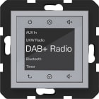 HAGER - A.x/C.x Radio Touch UP DAB+, Bluetooth, titan matt, lack.