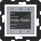 HAGER - A.x/C.x Radio Touch UP DAB+, Bluetooth, lichtweiß glänzend