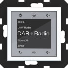 HAGER - A.x/C.x Radio Touch UP DAB+, Bluetooth, lichtweiß matt