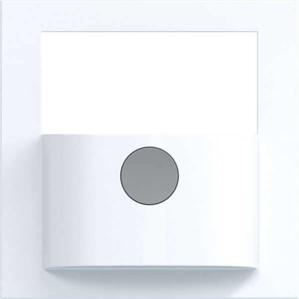 HAGER - A.x/C.x Bewegungsmelder Aufsatz mit Taste, 1,1m/2,2m, lichtweiß glänzend