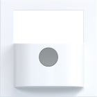 HAGER - A.x/C.x Bewegungsmelder Aufsatz mit Taste, 1,1m/2,2m, lichtweiß glänzend