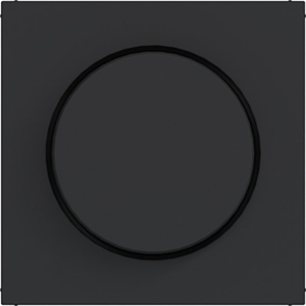 HAGER - A.x/C.x Zstk. für Drehdimmer, nachtschwarz matt