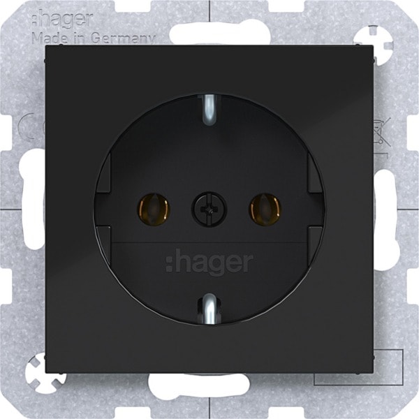 HAGER - A.x/C.x SSD nachtschwarz glänzend