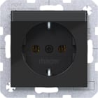 HAGER - A.x/C.x SSD mit Beschriftungsfeld nachtschwarz glänzend