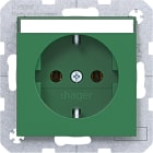 HAGER - A.x/C.x SSD mit Beschriftungsfeld grün glänzend