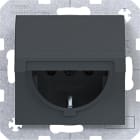 HAGER - A.x/C.x SSD mit Klappdeckel selbstschl., anthrazit matt, lack.