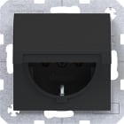 HAGER - A.x/C.x SSD mit Klappdeckel selbstschl., nachtschwarz matt