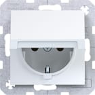 HAGER - A.x/C.x SSD mit Klappdeckel selbstschl., lichtweiß glänzend