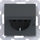 HAGER - A.x/C.x SSD mit Klappdeckel arretierend, anthrazit matt, lack.