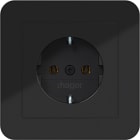 HAGER - C.1 SSD mit voller Abdeckplatte nachtschwarz glänzend