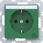 HAGER - A.x/C.x SSD mit Aufdruck SV, Beschr.feld, grün glänzend