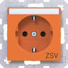 HAGER - A.x/C.x SSD mit Aufdruck ZSV, Beschr.feld, orange glänzend
