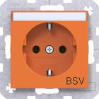 HAGER - A.x/C.x SSD mit Aufdruck BSV, Beschr.feld, orange glänzend
