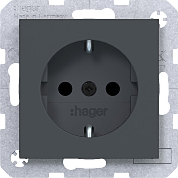 HAGER - A.x/C.x SSD mit erhöhtem Ber.schutz, anthrazit matt, lack.