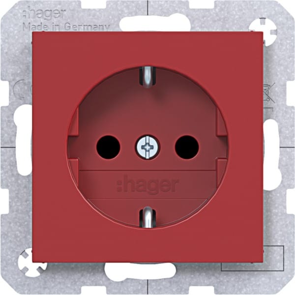 HAGER - A.x/C.x SSD mit erhöhtem Ber.schutz, rot glänzend