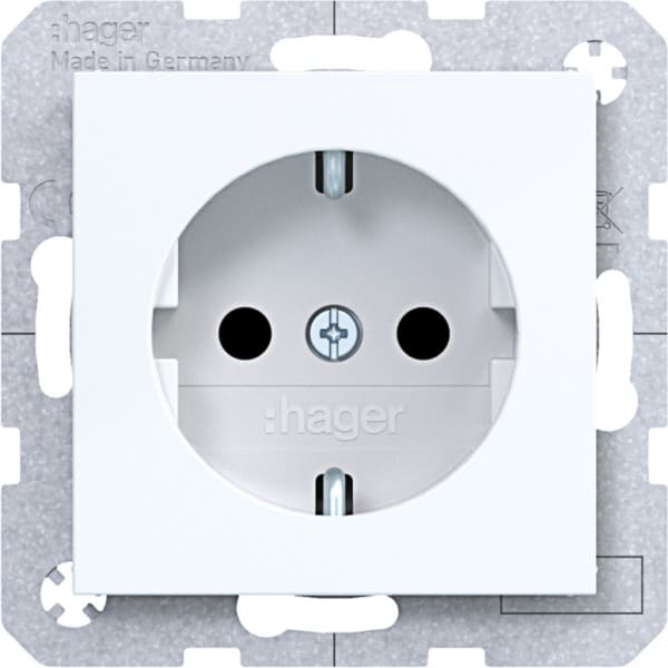 HAGER - A.x/C.x SSD mit erhöhtem Ber.schutz, lichtweiß glänzend