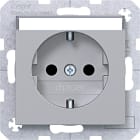 HAGER - A.x/C.x SSD mit erh. Ber.schutz Beschr.feld, tittan matt, lack.