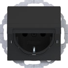 HAGER - A.x/C.x SSD 45° m. Klappd. arret. erh. Ber.schutz, nachtchwarz matt