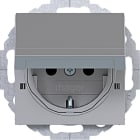 HAGER - A.x/C.x SSD 45° m. Klappd. arret. erh. Ber.schutz, titan matt, lack.