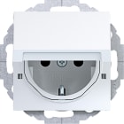 HAGER - A.x/C.x SSD 45° m. Klappd. arret. erh. Ber.schutz, lichteweiß glänzend