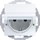 HAGER - A.x/C.x SSD 45° m. Klappd. arret. erh. Ber.schutz, BSF, lichtweiß glänzend