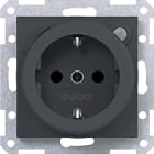 HAGER - A.x/C.x SSD mit FI-Schutzschalter erh. Ber.schutz, anthrazit matt, lack.