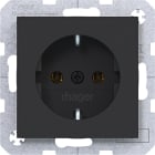 HAGER - A.x/C.x SSD mit Schraub-Liftkl., nachtschwarz matt