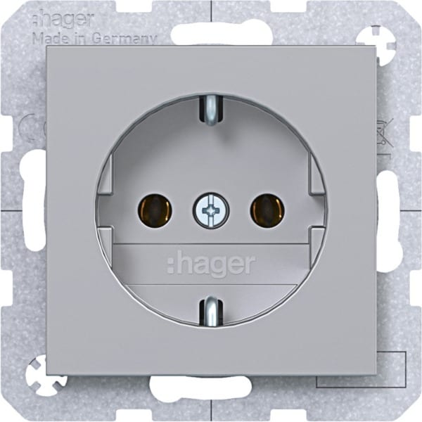 HAGER - A.x/C.x SSD mit Schraub-Liftkl., titan matt, lack.