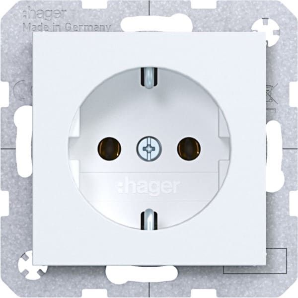 HAGER - A.x/C.x SSD mit Schraub-Liftkl., lichtweiß matt