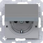 HAGER - A.x/C.x SSD mit Klappd. Arret. Schraub-Liftkl., titan matt, lack.