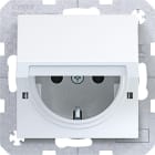 HAGER - A.x/C.x SSD mit Klappd. Arret. Schraub-Liftkl., lichtweiß glänzend