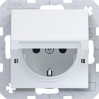 HAGER - A.x/C.x SSD mit Klappd. arret. Schraub-Liftkl., lichtweiß matt