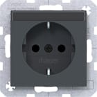 HAGER - A.x/C.x SSD mit erh. Ber.schutz BSF, Schraub-Liftkl., anthrazit m. lack.