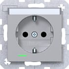 HAGER - A.x/C.x SSD m. Kont.-LED, Beschr. erh. Ber.schutz., Liftk., titan m. lack.