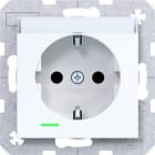 HAGER - A.x/C.x SSD m. Kont.-LED, Beschr. erh. Ber.schutz., Liftk., lichtweiß. gl.