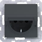 HAGER - A.x/C.x SSD Blende u, Klappdeckel geschraubt, anthrazit matt, lack.