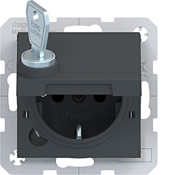 HAGER - A.x/C.x SSD m Klappd. arret. Schl erh. Ber.schutz, Liftk., anth. m., lack.
