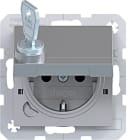 HAGER - A.x/C.x SSD m Klappd. arret. Schl erh. Ber.schutz, Liftkl., titan m. lack.