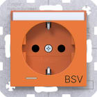 HAGER - A.x/C.x SSD m. Kont.-LED, Beschr. BSV, erh. Ber.schutz, Liftkl. orange gl.