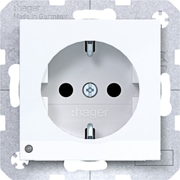 HAGER - A.x/C.x SSD LED-Orientierungsl. erh. Ber.schutz, Liftkl., lichtweiß gl.