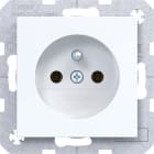 HAGER - A.x/C.x SD mit Schutzkontaktstift lichtweiß glänzend