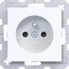 HAGER - A.x/C.x SD mit Schutzkontaktstift lichtweiß glänzend