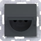 HAGER - A.x/C.x SD Klapp arret Schuko-sti erh. Ber.schutz, Liftkl. anthr. m. lack.