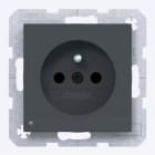 HAGER - A.x/C.x SD m. Schuko-sti. Or. LED erh. Ber.schutz, Liftkl. anthr. m. lack.