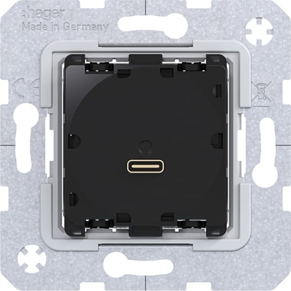 HAGER - A.x/C.x USB PD Power Modul, 65 W schwarz, UP