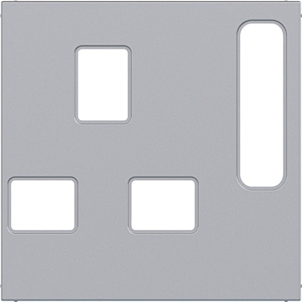 HAGER - A.x/C.x Zstk. für British Standard, absch., titan matt, lack.