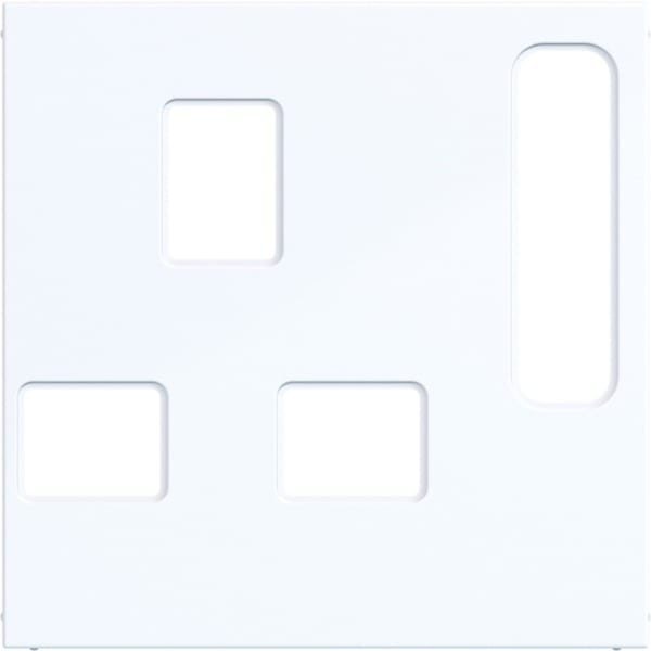 HAGER - A.x/C.x Zstk. für British Standard, absch., lichtweiß glänzend