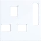 HAGER - A.x/C.x Zstk. für British Standard, absch., lichtweiß glänzend