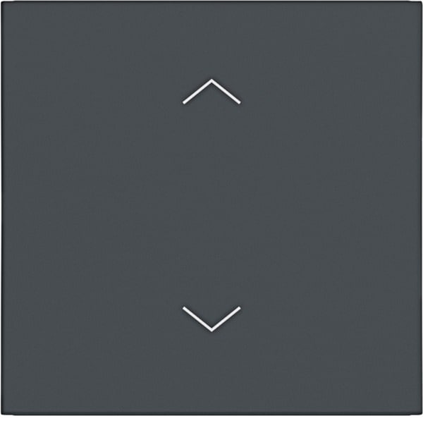 HAGER - A.x/C.x Wippe 1fach mit Aufdruck Symbol Pfeile, anthrazit matt, lack.